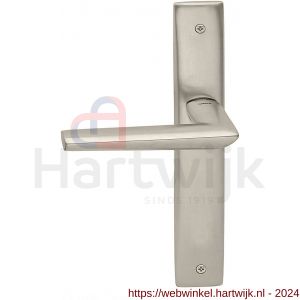 Mandelli1953 1080L PC55 Isi deurkruk gatdeel linkswijzend op langschild 240x40 mm PC55 mat nikkel - H21016338 - afbeelding 1