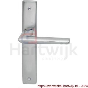 Mandelli1953 1080R BB56 Isi deurkruk gatdeel rechtswijzend op langschild 240x40 mm BB56 mat chroom - H21016051 - afbeelding 1