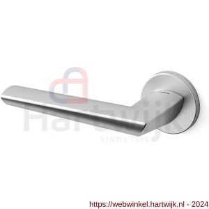 Mandelli1953 1081L Isi deurkruk gatdeel op rozet 51x6 mm linkswijzend mat chroom - H21009635 - afbeelding 1