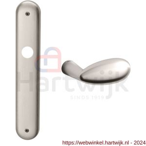 Mandelli1953 1090R Led deurkruk gatdeel rechtswijzend op langschild 238x40 mm blind mat nikkel - H21016370 - afbeelding 1
