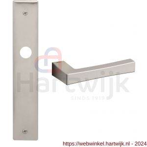 Mandelli1953 1160R Telis deurkruk gatdeel rechtswijzend op langschild 240x40 mm blind mat nikkel - H21016426 - afbeelding 1