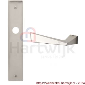 Mandelli1953 1250L Piramid deurkruk gatdeel linkswijzend op langschild 240x40 mm blind mat nikkel - H21016405 - afbeelding 1