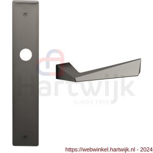 Mandelli1953 1250R Piramid deurkruk gatdeel rechtswijzend op langschild 240x40 mm blind grafiet - H21015728 - afbeelding 1