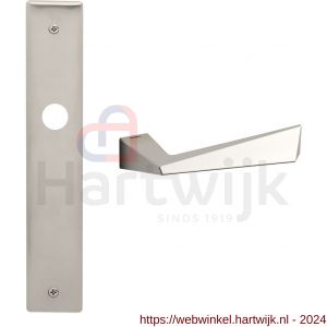 Mandelli1953 1250R Piramid deurkruk gatdeel rechtswijzend op langschild 240x40 mm blind mat nikkel - H21016412 - afbeelding 1
