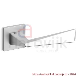 Mandelli1953 1251L Piramid deurkruk gatdeel op rozet 50x50x6 mm linkswijzend mat chroom - H21009682 - afbeelding 1