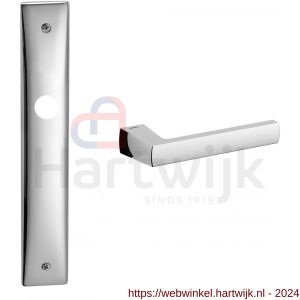 Mandelli1953 1290R Fan deurkruk gatdeel rechtswijzend op langschild 240x40 mm blind chroom - H21015869 - afbeelding 1