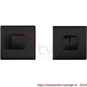 Mandelli1953 1291/115RFV toiletgarnituur vierkant mat zwart - H21011733 - afbeelding 1