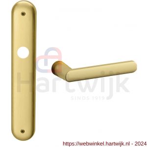 Mandelli1953 1300 BB56 Zante deurkruk op langschild 238x40 mm BB56 mat messing - H21014842 - afbeelding 1