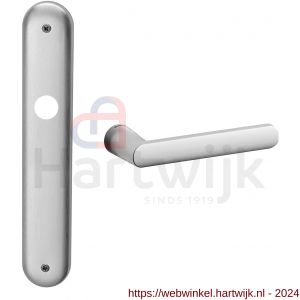 Mandelli1953 1300 WC57/5 Zante deurkruk op langschild 238x40 mm WC57/5 mat chroom - H21014416 - afbeelding 1