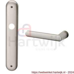 Mandelli1953 1300L Zante deurkruk gatdeel linkswijzend op langschild 238x40 mm blind mat nikkel - H21016433 - afbeelding 1