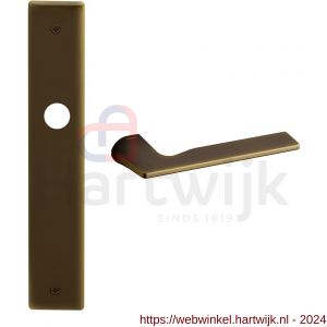 Mandelli1953 1460 Kiri deurkruk op langschild 240x40 mm blind mat brons - H21014574 - afbeelding 1