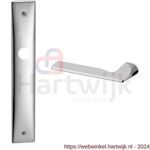 Mandelli1953 1460L BB56 Kiri deurkruk gatdeel linkswijzend op langschild 240x40 mm BB56 chroom - H21015891 - afbeelding 1