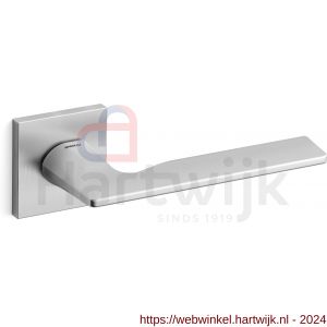 Mandelli1953 1461R Kiri deurkruk gatdeel op rozet 50x50x6 mm rechtswijzend mat chroom - H21009713 - afbeelding 1