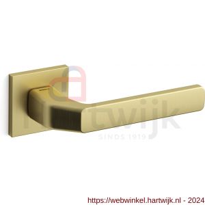 Mandelli1953 1601L fenix deurkruk gatdeel op rozet 50x50x6 mm linkswijzend mat messing - H21009734 - afbeelding 1