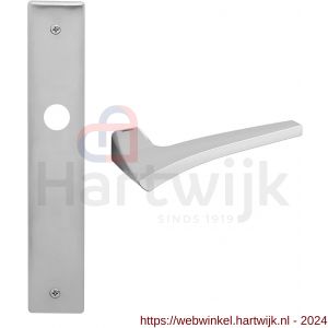 Mandelli1953 1630R PC85 Astrid deurkruk gatdeel rechtswijzend op langschild 240x40 mm PC85 mat chroom - H21016027 - afbeelding 1