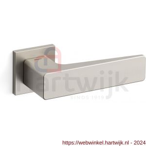 Mandelli1953 1651R Virgo deurkruk gatdeel op rozet 50x50x6 mm rechtswijzend mat nikkel - H21011774 - afbeelding 1
