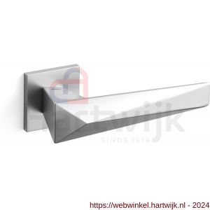 Mandelli1953 1721L zeit deurkruk gatdeel op rozet 50x50x6 mm linkswijzend mat chroom - H21009808 - afbeelding 1