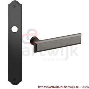 Mandelli1953 1740 WC55/8 Kuki deurkruk op langschild 282x48 mm WC55/8 grafiet - H21014635 - afbeelding 1