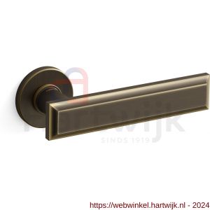 Mandelli1953 1741 Kuki deurkruk op rozet 50x6 mm mat brons - H21009136 - afbeelding 1