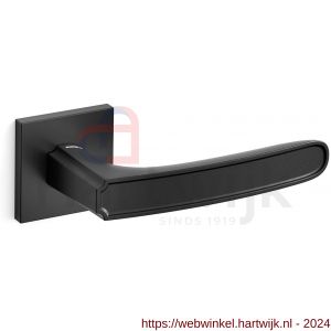 Mandelli1953 1871R Frame Q deurkruk gatdeel op rozet 50x50x6 mm rechtswijzend mat zwart - H21011792 - afbeelding 1