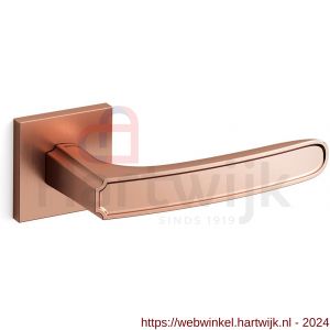 Mandelli1953 1871R Frame Q deurkruk gatdeel op rozet 50x50x6 mm rechtswijzend rose goud - H21015130 - afbeelding 1