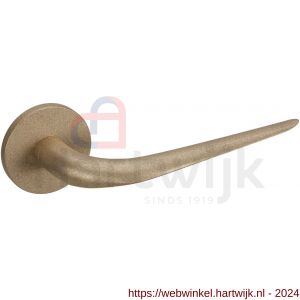 Mandelli1953 1971 Coupe deurkruk op rozet 51x6 mm messing getrommeld - H21019465 - afbeelding 1