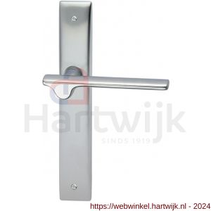 Mandelli1953 3190 BB72 Ara deurkruk op langschild 240x40 mm BB72 mat chroom-chroom - H21014293 - afbeelding 1