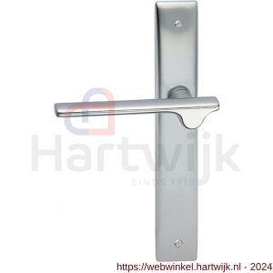 Mandelli1953 3190L BB56 Ara deurkruk gatdeel linkswijzend op langschild 240x40 mm BB56 mat chroom-chroom - H21015990 - afbeelding 1