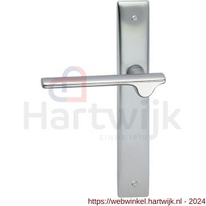 Mandelli1953 3190L Ara deurkruk gatdeel linkswijzend op langschild 240x40 mm blind mat chroom-chroom - H21015776 - afbeelding 1