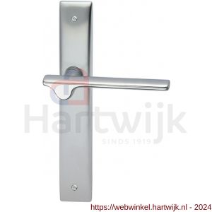 Mandelli1953 3190R PC92 Ara deurkruk gatdeel rechtswijzend op langschild 240x40 mm PC92 mat chroom-chroom - H21015777 - afbeelding 1