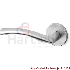 Mandelli1953 351L Zoom deurkruk gatdeel op rozet 51x6 mm linkswijzend mat chroom - H21011598 - afbeelding 1
