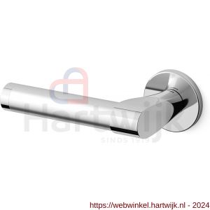 Mandelli1953 361L Tuc deurkruk gatdeel op rozet 51x6 mm linkswijzend chroom-mat chroom - H21009898 - afbeelding 1