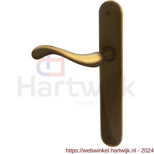 Mandelli1953 450L BB56 Ande deurkruk gatdeel linkswijzend op langschild 238x40 mm BB56 brons - H21016149 - afbeelding 1