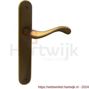 Mandelli1953 450R BB56 Ande deurkruk gatdeel rechtswijzend op langschild 238x40 mm BB56 brons - H21016156 - afbeelding 1