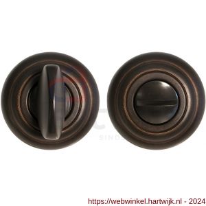 Mandelli1953 651/113RFV toiletgarnituur rond 51x12 mm grote knop antiek brons - H21013510 - afbeelding 1