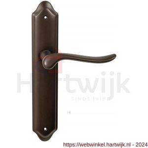 Mandelli1953 690 blind Rondo deurkruk op langschild 260x47 mm blind antiek brons - H21013521 - afbeelding 1