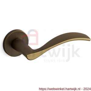 Mandelli1953 711 Zen deurkruk op rozet 51x6 mm mat brons - H21009183 - afbeelding 1