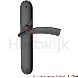 Mandelli1953 770 Nadir deurkruk op langschild blind glanzend zwart - H21018383 - afbeelding 1