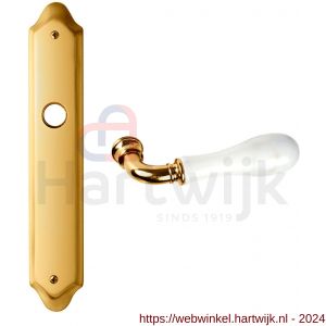 Mandelli1953 8010R BB56 Naxos deurkruk gatdeel rechtswijzend op langschild BB56 24k goud - H21019787 - afbeelding 1
