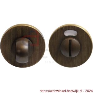 Mandelli1953 911/114RFV-RW toiletgarnituur met rood-wit indicator mat brons - H21011643 - afbeelding 1
