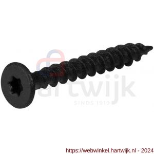 GPF Bouwbeslag AG0701.60 Torx schroef smeedijzer zwart 4,5x40 mm voor paumelle - H21012163 - afbeelding 1