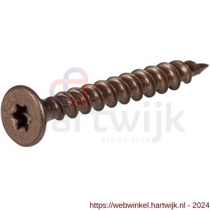 GPF Bouwbeslag AG0701.A2 Torx schroef 4,5x40 mm voor paumelle Bronze blend - H21012170 - afbeelding 1