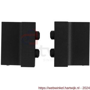 GPF Bouwbeslag ZwartWit 0580.61 deurstopper recht voor schuifdeursysteem zwart - H21007917 - afbeelding 1