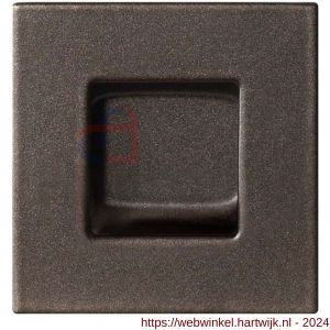 GPF Bouwbeslag Anastasius 0714.A1E schuifdeurkom vierkant 70x70 mm Dark blend - H21012718 - afbeelding 1