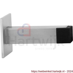 GPF Bouwbeslag RVS 0739.09 deurstopper vierkant 85x20/50 mm RVS mat geborsteld - H21008017 - afbeelding 1