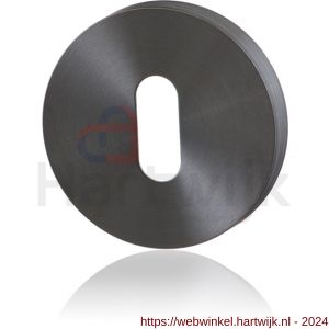 GPF Bouwbeslag PVD 0901.00P1 sleutelrozet rond 50x8 mm PVD antraciet - H21003722 - afbeelding 1
