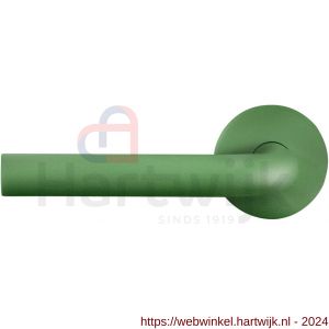 GPF Bouwbeslag Urban Jungle 100VRU3L L-model 19 mm deurkruk gatdeel op rozet 53x6,5 mm linkswijzend Leaf - H21008772 - afbeelding 1