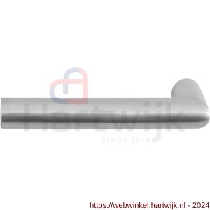GPF Bouwbeslag RVS 1015.09L/R Toi L-haaks model 19 mm deurkruk gatdeel links-rechtswijzend RVS mat geborsteld - H21002604 - afbeelding 1