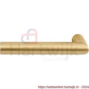 GPF Bouwbeslag PVD 1015P4L/R Toi L-haaks model 19 mm deurkruk gatdeel links-rechtswijzend PVD satin mat messing - H21002469 - afbeelding 1