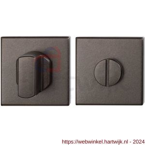 GPF Bouwbeslag Anastasius 1102.A1.0910 toiletgarnituur vierkant 50x50x8 mm stift 8 mm grote knop Dark blend - H21011394 - afbeelding 1